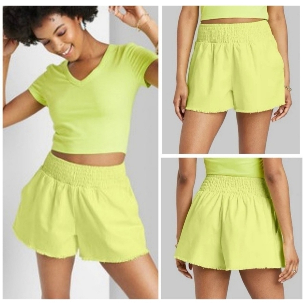 Wild Fable High Rise Woven Pull On Shorts